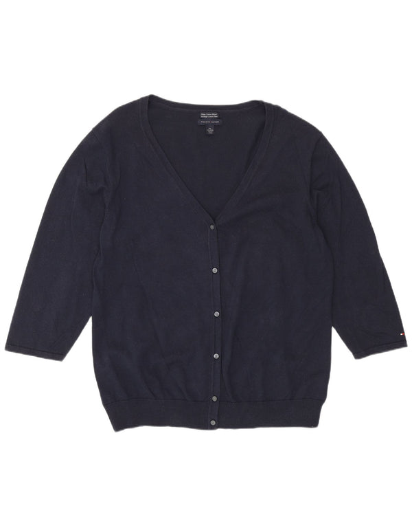 Женский кардиган с рукавом 3/4 Tommy Hilfiger UK 20 2XL Темно-синий