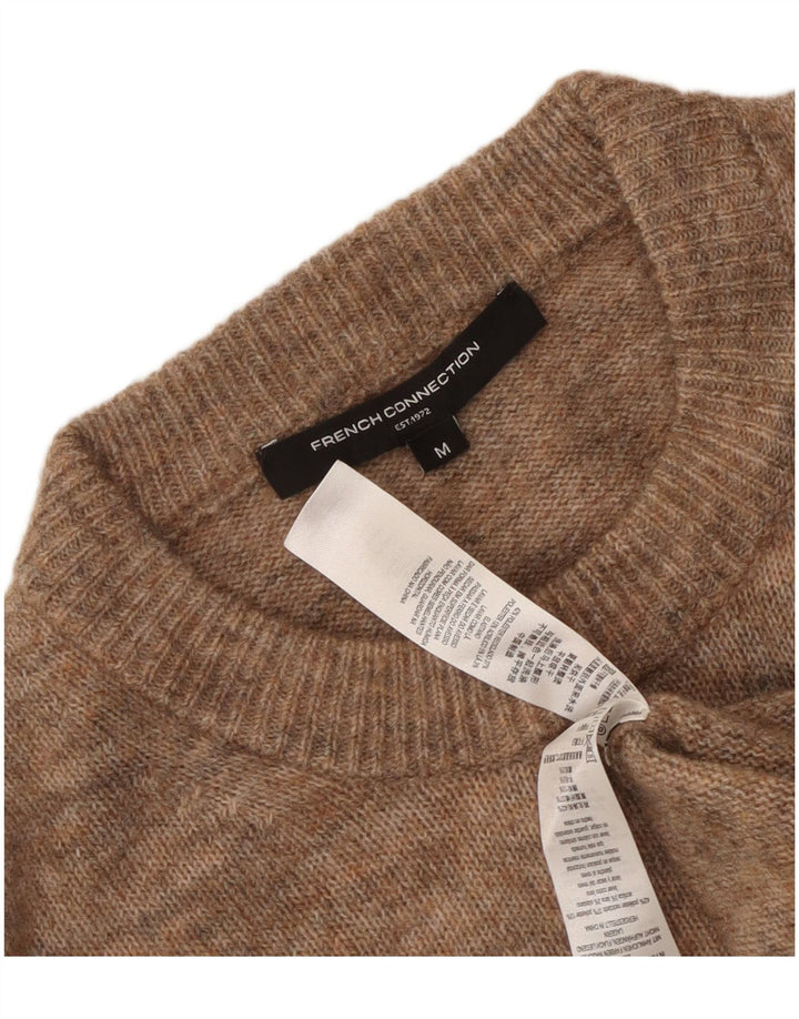 Женский джемпер с круглым вырезом French Connection, Великобритания 14, средний коричневый цвет