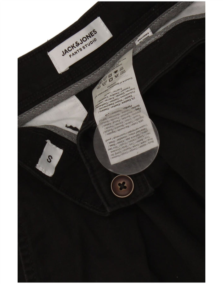 Мужские шорты чинос Jack & Jones, маленькие, черные, хлопковые, W29