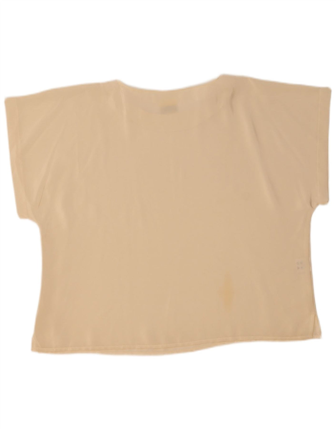 Винтажная женская футболка Top UK 22 2XL из белого полиэстера
