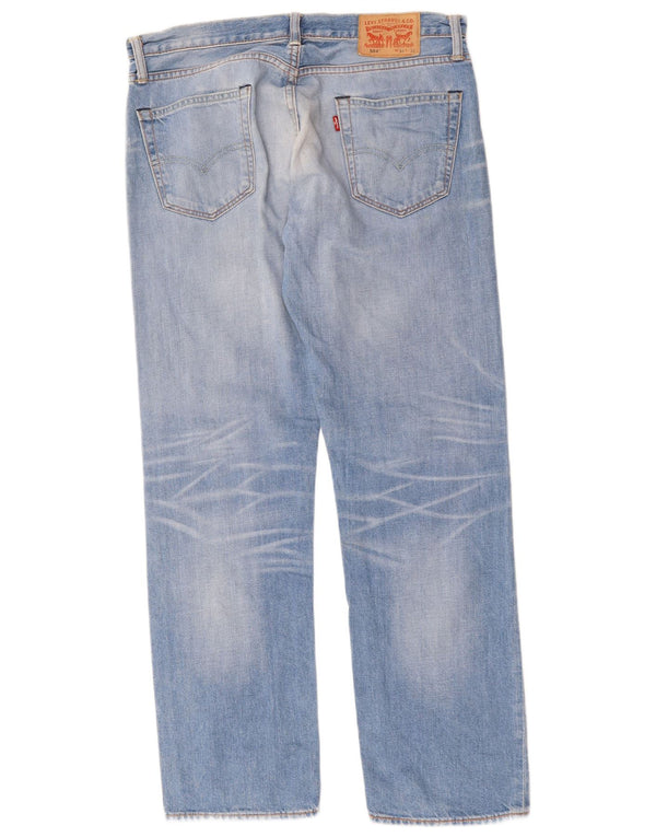 Мужские прямые джинсы Levi's 504 W34 L32 синие, хлопок