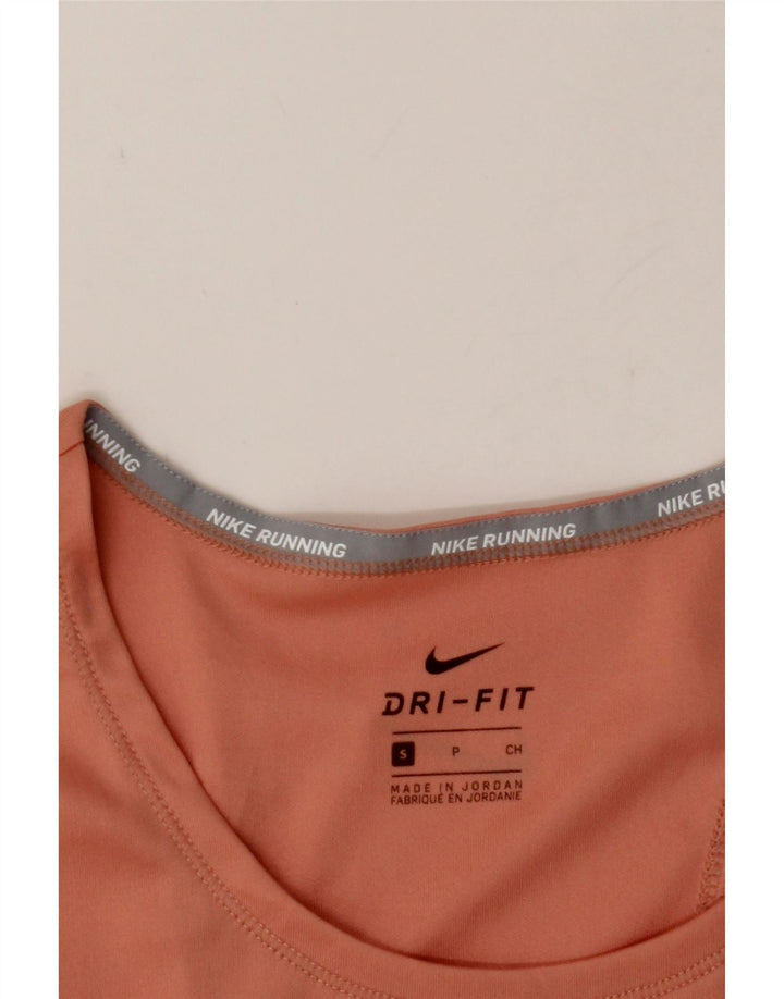 NIKE Womens Dri Fit Graphic Vest Top UK 10 Small Pink Polyester Vintage Nike and Second-Hand Nike from Messina Hembry 