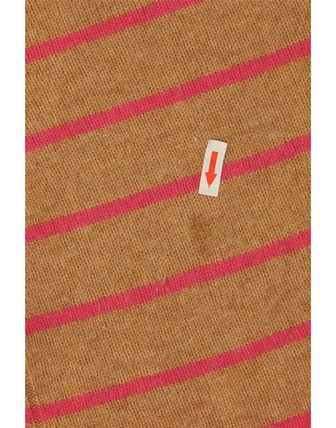 Женский джемпер с круглым вырезом Marks & Spencer, Великобритания, 8, маленький, бежевый в полоску