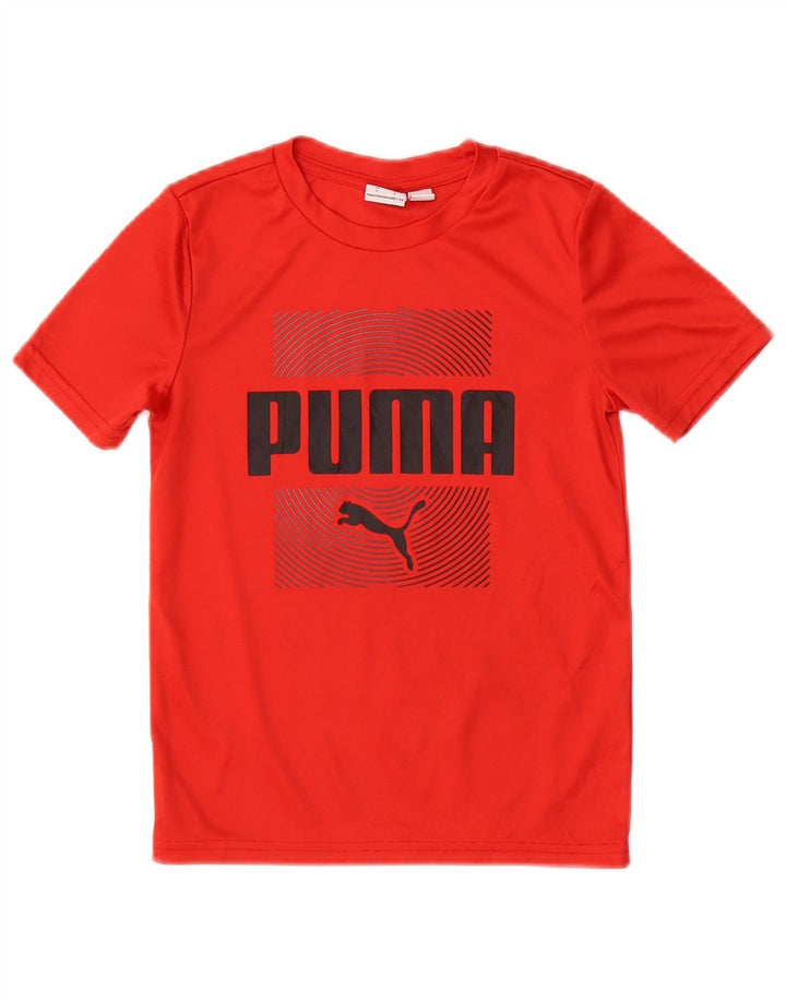 Футболка с рисунком Puma для мальчиков 5–6 лет, красная