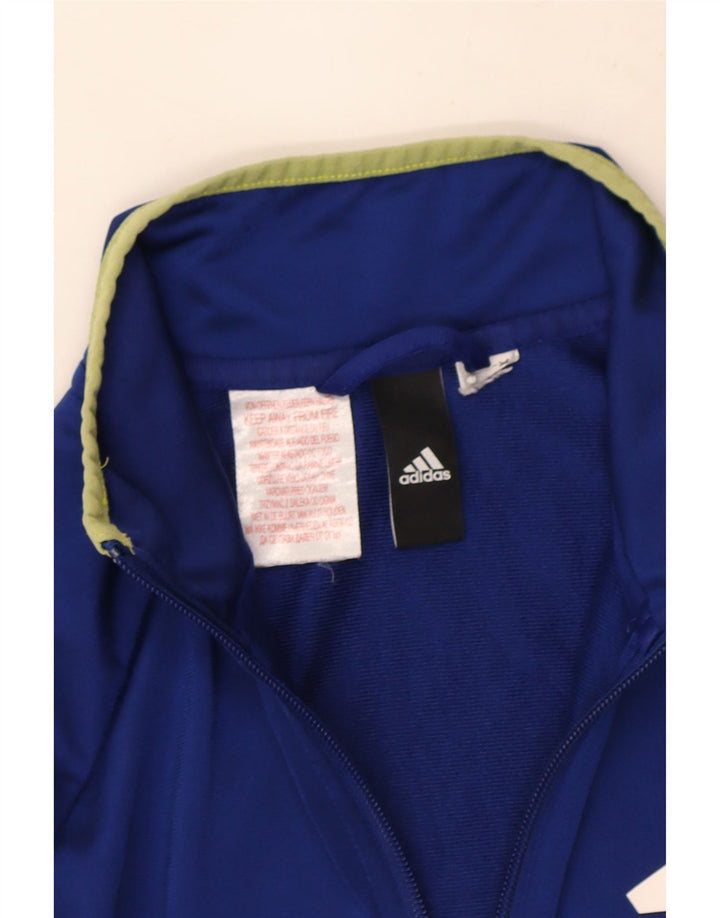Спортивный костюм Adidas для мальчиков с графическим рисунком, верхняя куртка 13-14 лет, синий