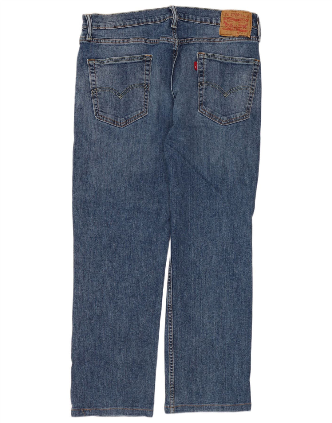 Мужские прямые джинсы LEVI'S 514 W34 L27 синие, хлопок