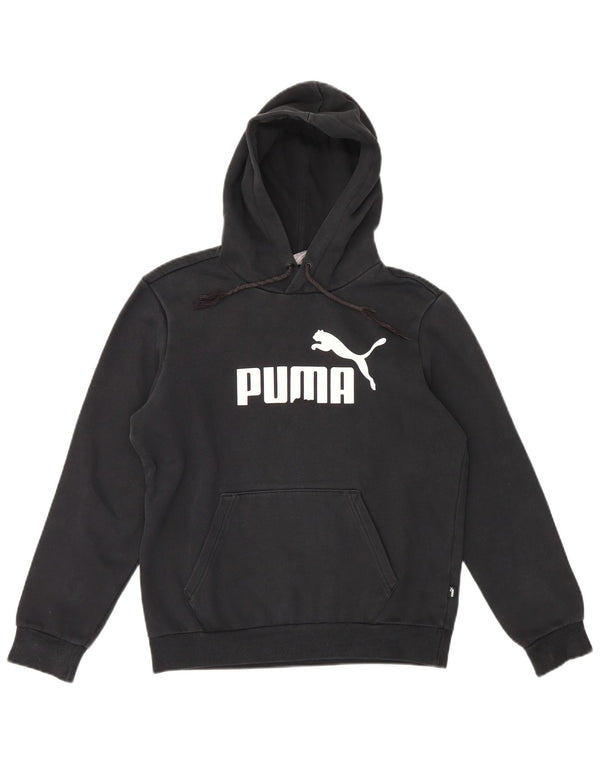 Мужской джемпер с капюшоном с рисунком Puma XS, черный хлопок