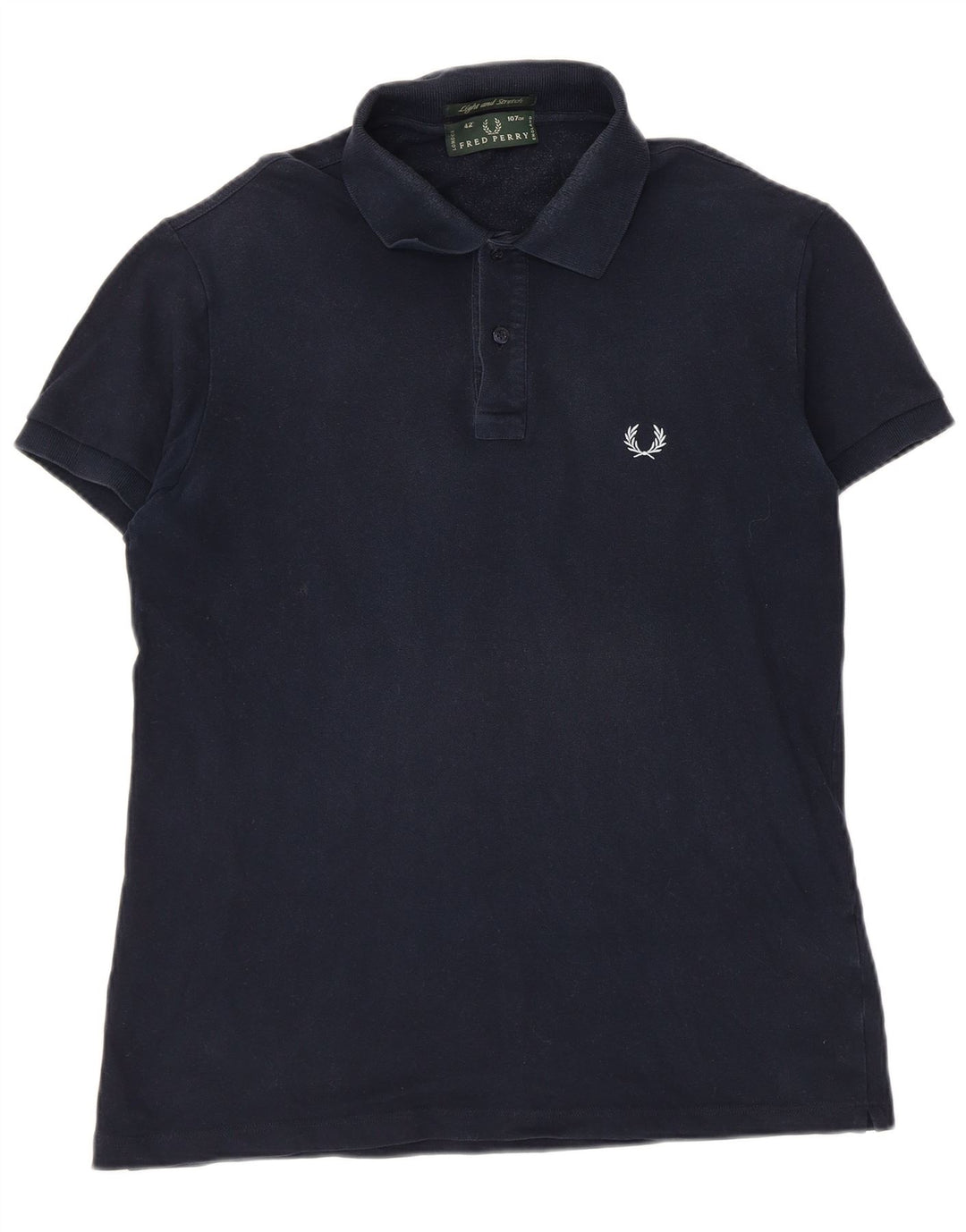 Мужская рубашка-поло Fred Perry, размер 42, средний темно-синий, хлопок