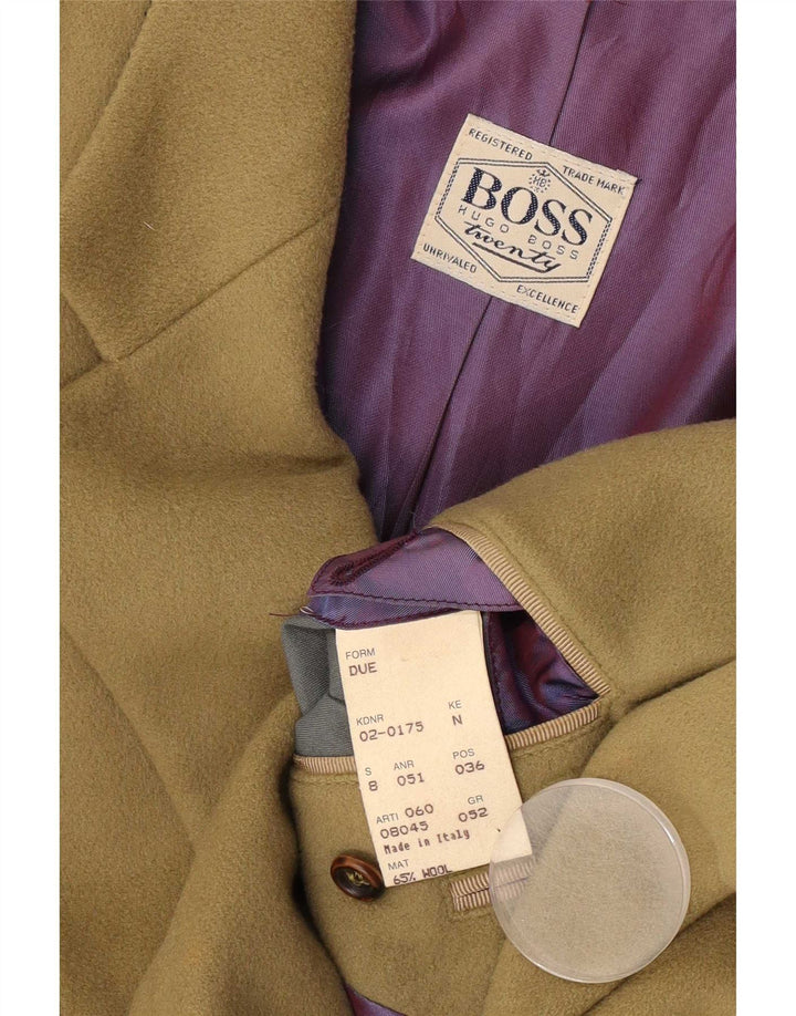 Мужской пиджак на 2 пуговицах Hugo Boss IT 52 XL Зеленый Шерстяной