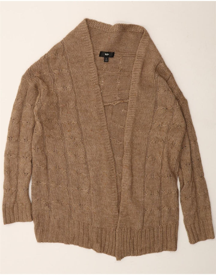 MOSSIMO Womens Oversized Open Cardigan Sweater UK 16 Large Brown Acrylic Vintage Mossimo and Second-Hand Mossimo from Messina Hembry 