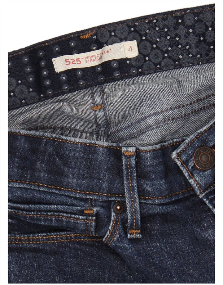 Женские прямые джинсы Levi's 525 США 4, маленькие W28 L28, темно-синие