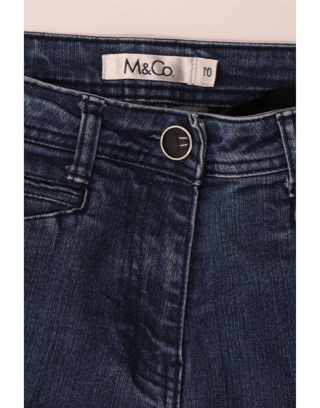 Женские джинсы Bootcut M&Co UK 10, маленькие W28 L28, синие, вискоза