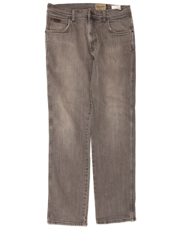 Мужские прямые джинсы Wrangler Texas W34 L32, серый хлопок