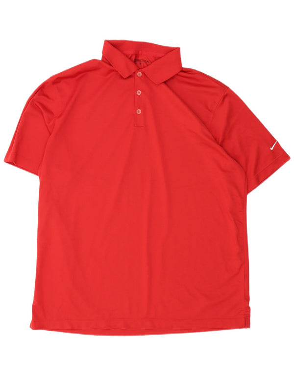Мужская рубашка-поло Nike Dri Fit XL, красный полиэстер