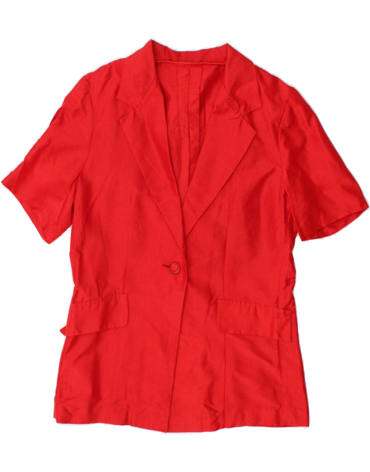 VINTAGE Womens 1 Button 2 Piece Set UK 12 Medium Red Vintage Vintage and Second-Hand Vintage from Messina Hembry 