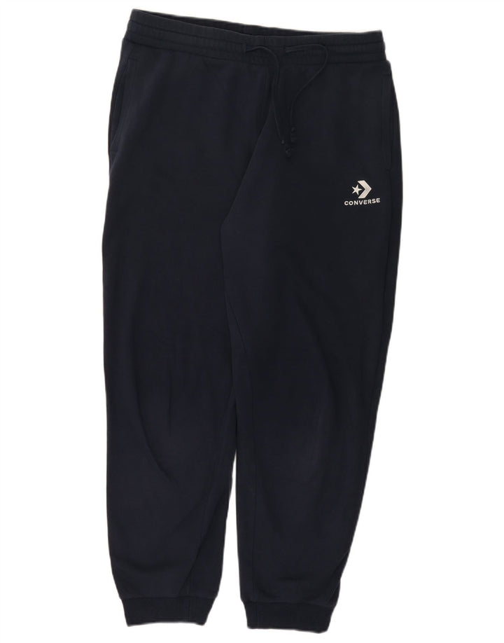 Мужские спортивные брюки Converse Joggers среднего размера, темно-синие, хлопковые