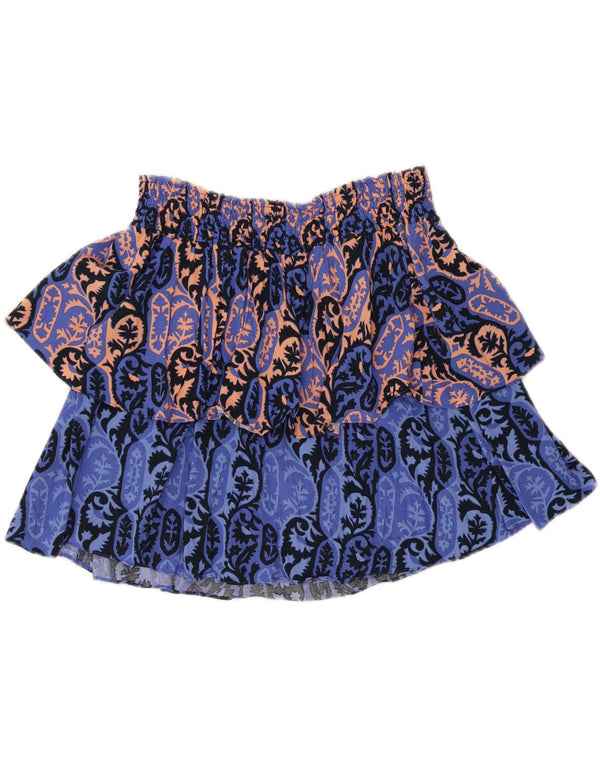 Женская многоярусная юбка Scotch & Soda W30, средний синий, вискоза с пейсли