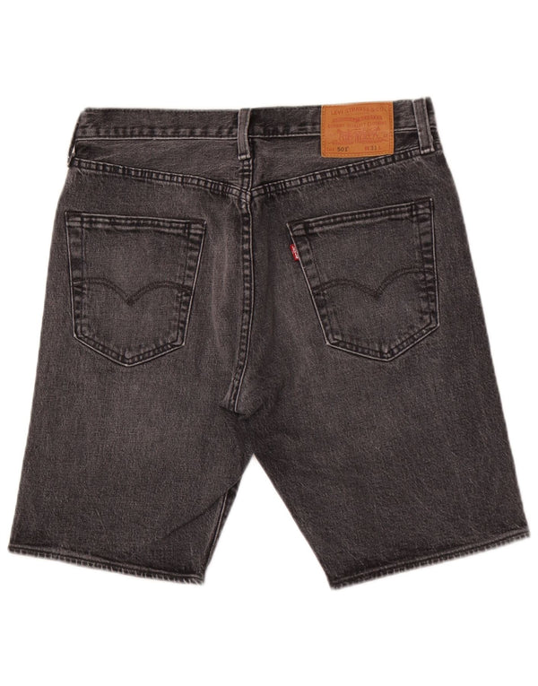 Мужские джинсовые шорты Levi's 501 W31, хлопок среднего серого цвета
