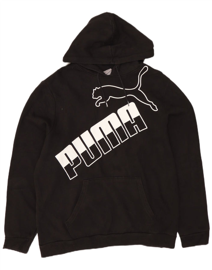 Мужская толстовка с капюшоном PUMA, большая, черная