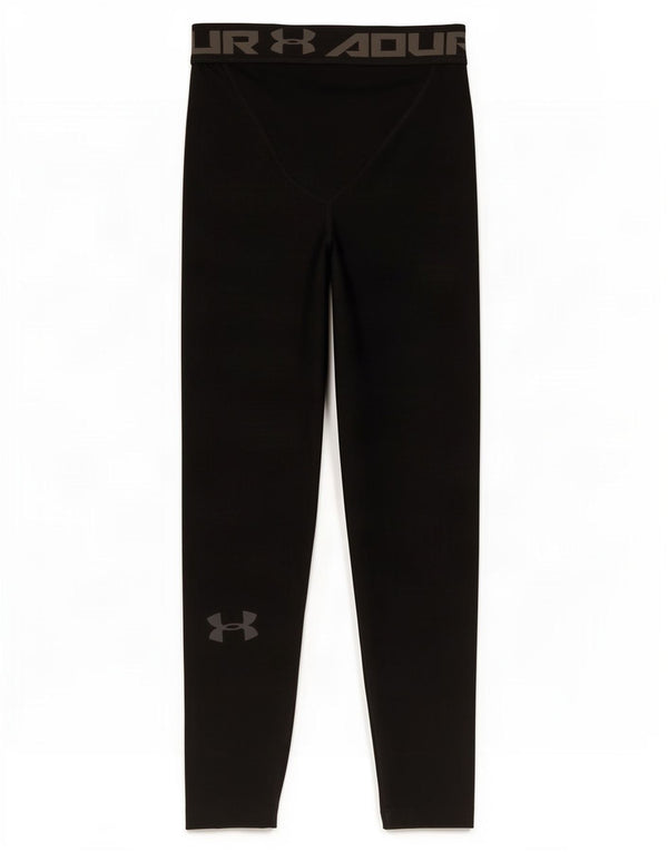 Леггинсы с рисунком Under Armour для мальчиков 11–12 лет, большой размер, полиэстер, черный цвет