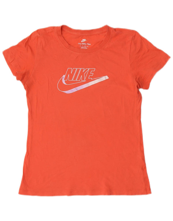 Женская футболка с рисунком Nike Top UK 6 XS Оранжевая