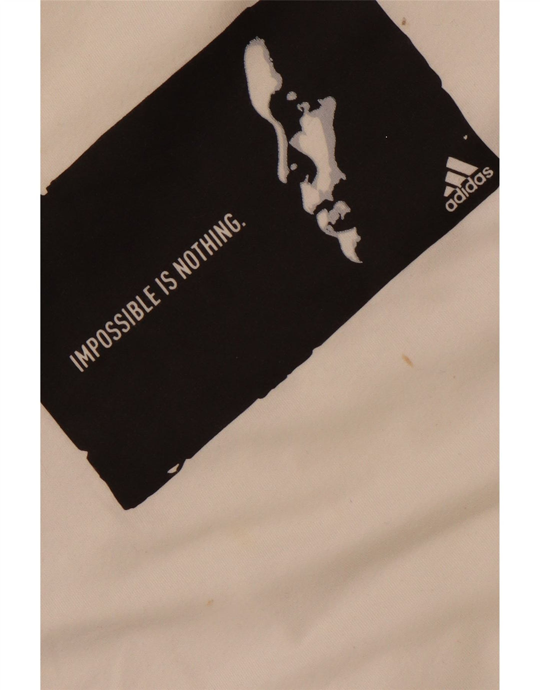 ADIDAS Мужская футболка с рисунком, большой белый хлопок