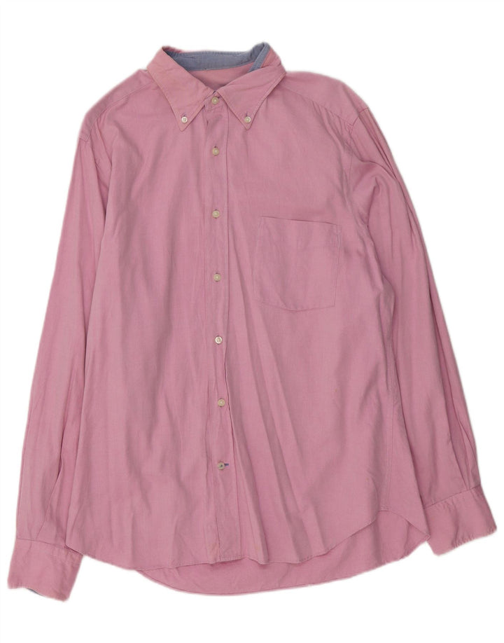 Мужская рубашка MASSIMO DUTTI, большая розовая, хлопок