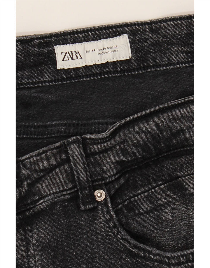 Джинсы мужские узкие Zara EU 44 большие W34 L28 серые