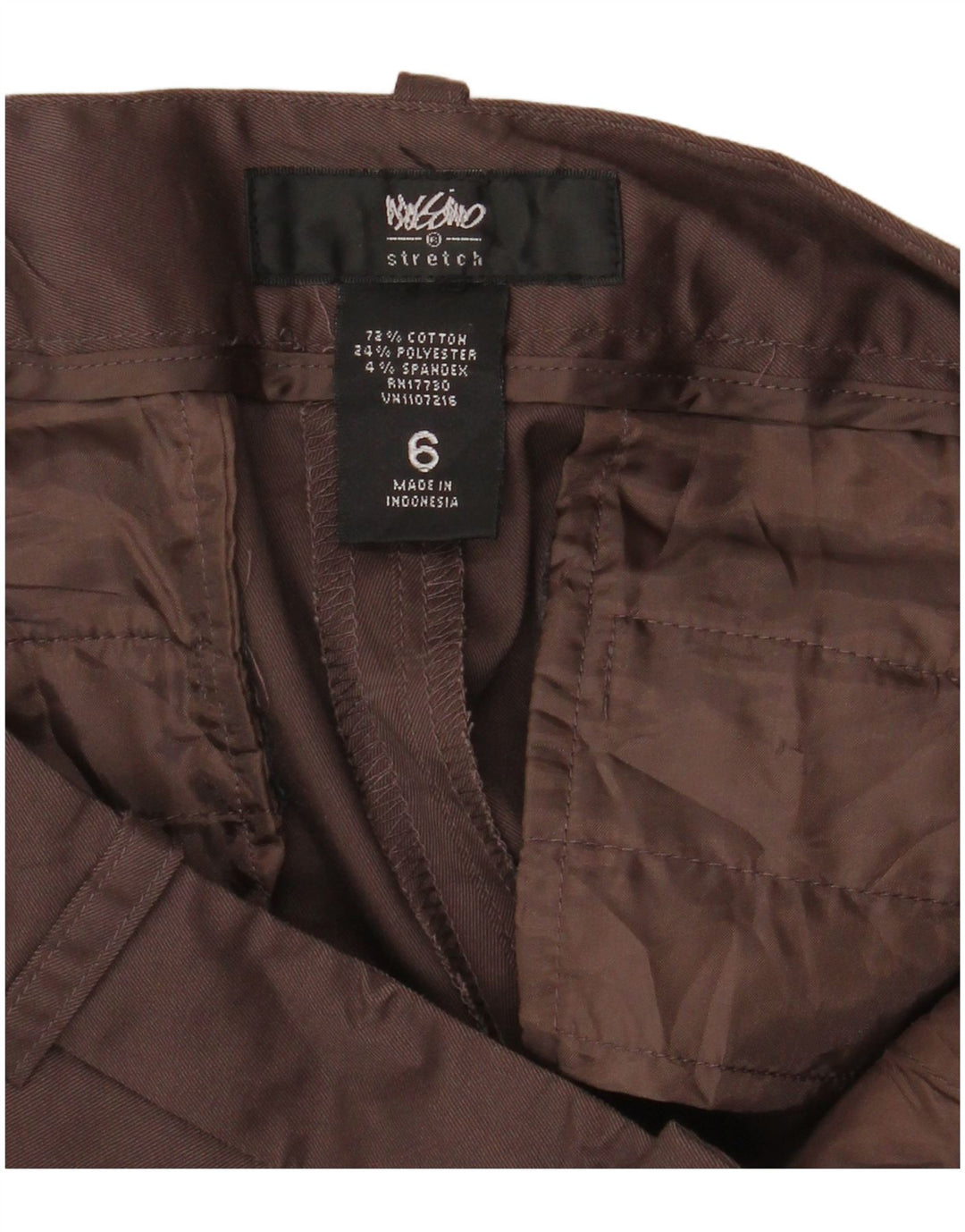 Женские шорты-бермуды стрейч Mossimo W32, большие коричневые, хлопковые