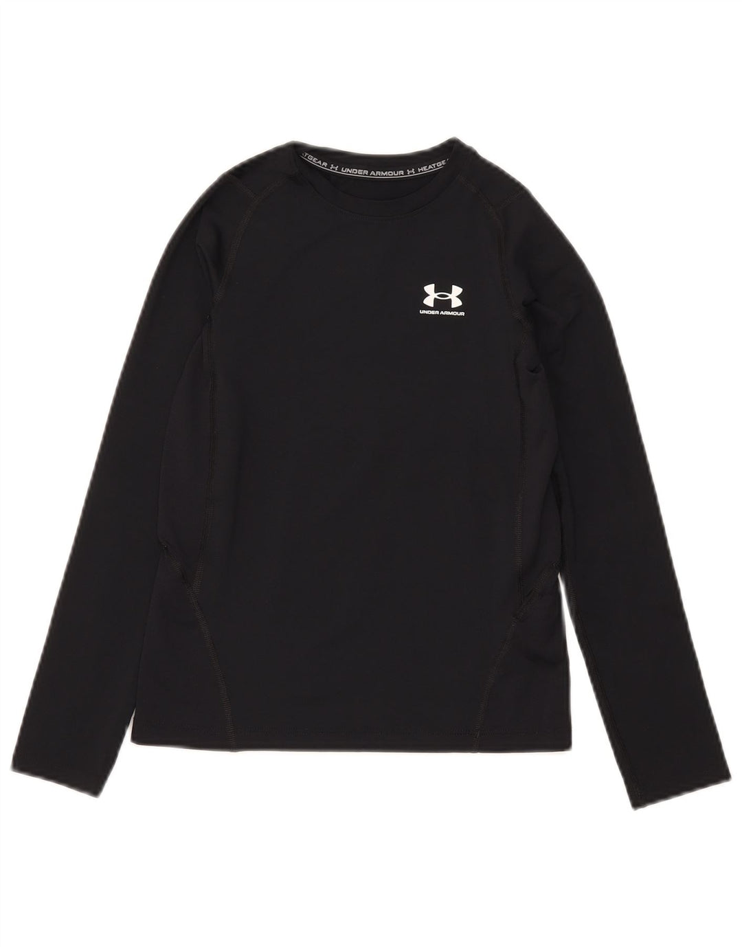 Топ Under Armour Heat Gear для мальчиков, длинный рукав, 9–10 лет, средний черный