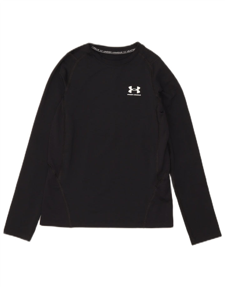 Топ Under Armour Heat Gear для мальчиков, длинный рукав, 9–10 лет, средний черный