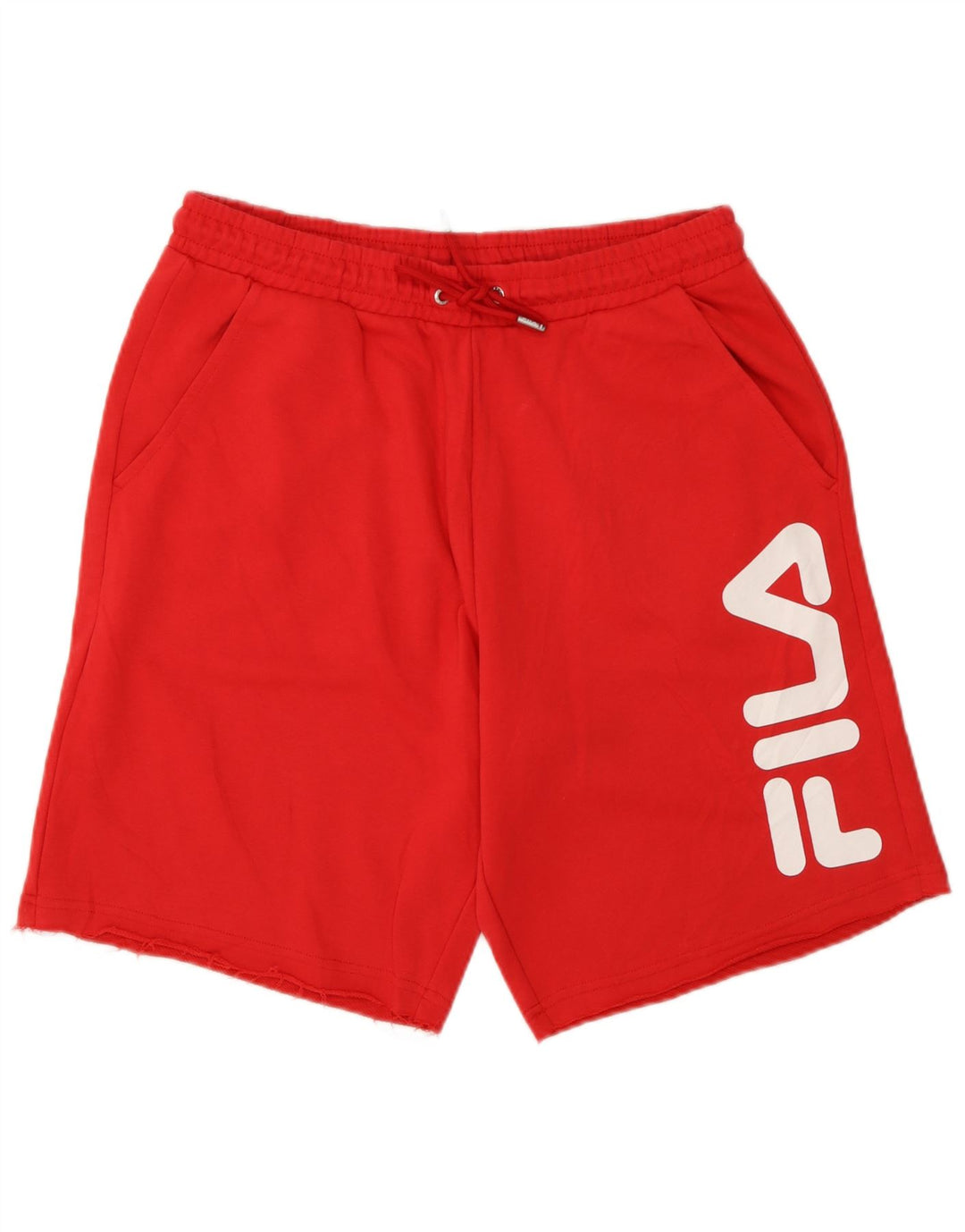 Fila Мужские спортивные шорты с рисунком, средний красный хлопок, хлопок