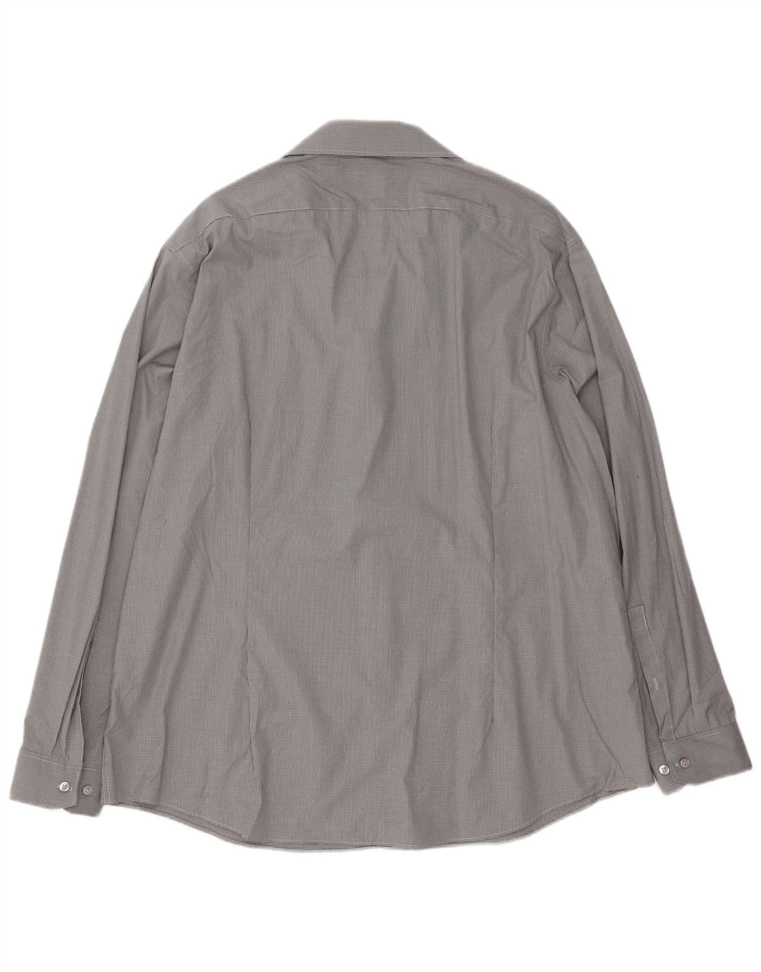 Мужская рубашка приталенного кроя Dkny, размер 18, 2XL, серая, хлопковая в клетку