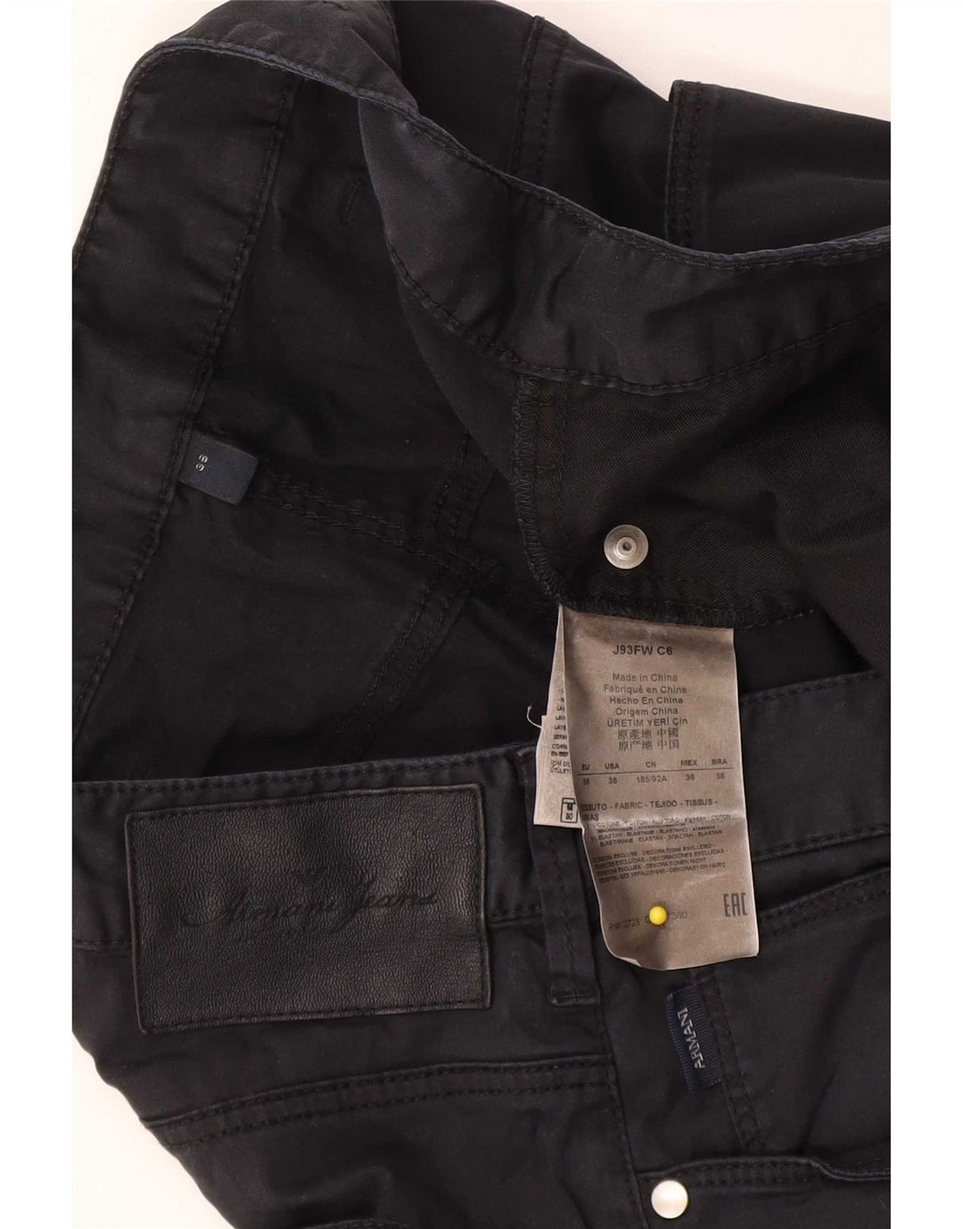 Мужские джинсы Armani Slim W36 L32 Темно-синие, хлопок
