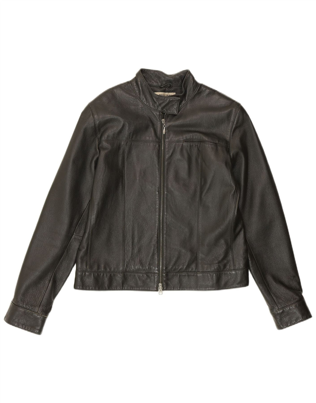 HELLINE Женская кожаная куртка UK 14 Средне-зеленая кожа