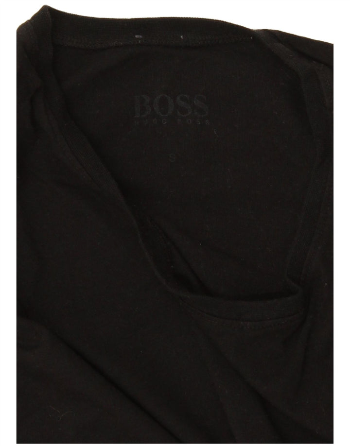 Мужская футболка HUGO BOSS, маленькая, черная