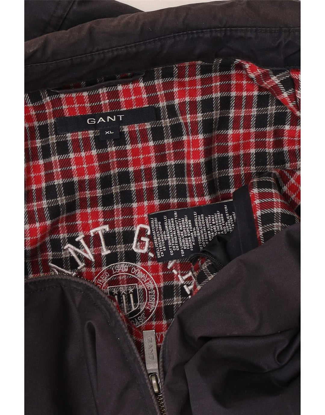 Мужская куртка-бомбер Gant UK 42 XL Темно-Синяя