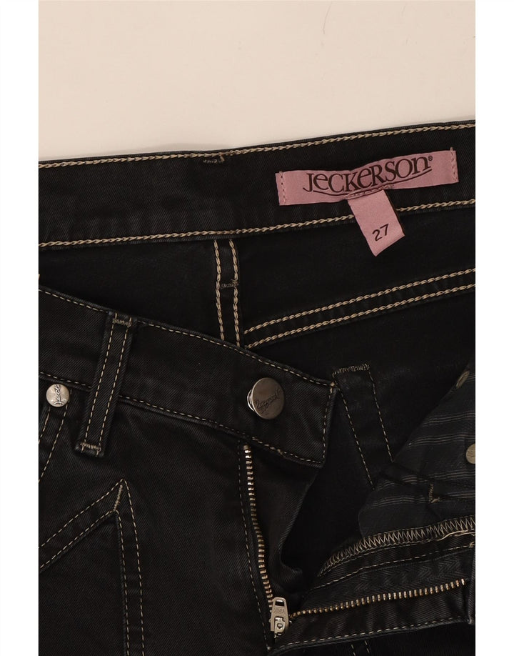 JECKERSON Womens Slim Jeans W27 L27 Black Cotton Vintage Jeckerson and Second-Hand Jeckerson from Messina Hembry 
