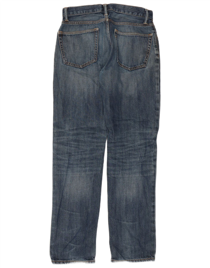 Женские потертые прямые джинсы Gap W28 L32, синий хлопок