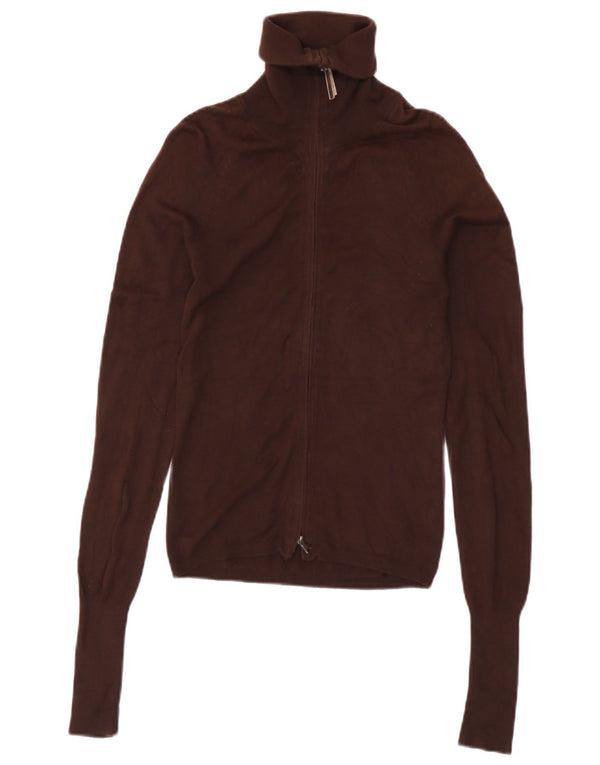 Женский кардиган Zara UK 8, маленький коричневый вискоза
