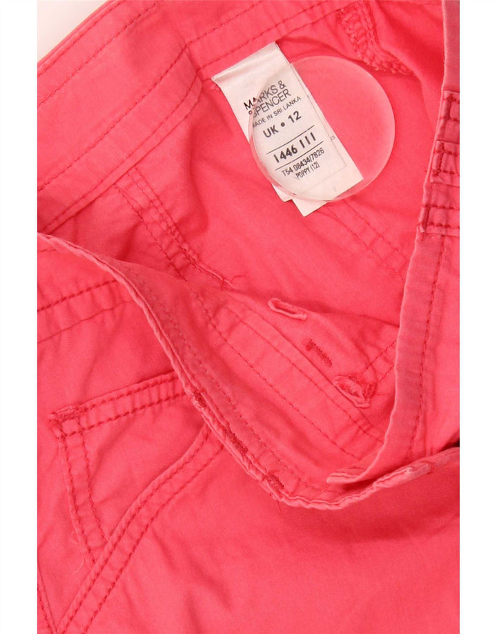 Женская юбка-карго Marks & Spencer UK 12, средний W32, розовый хлопок