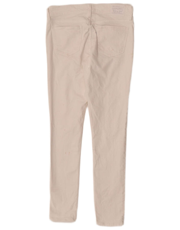 Женские джинсы скинни Levi's 711 W28 L30, белый хлопок