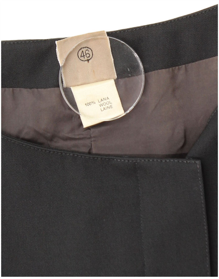 KRIZIA Womens Blazer Jacket IT 46 Large Black Wool