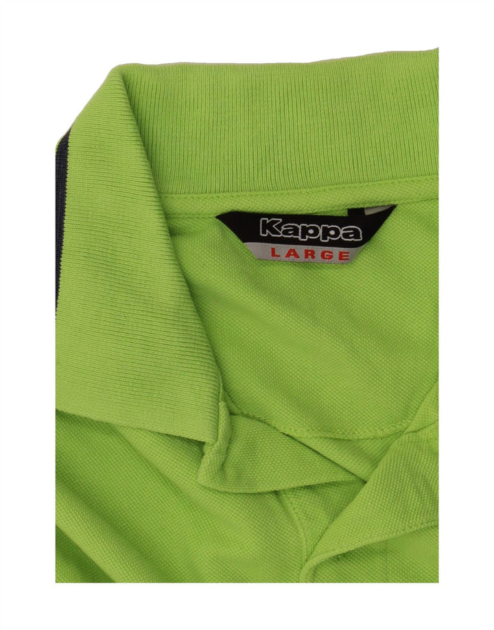 KAPPA Mens Polo Shirt Large Green Vintage Kappa and Second-Hand Kappa from Messina Hembry 