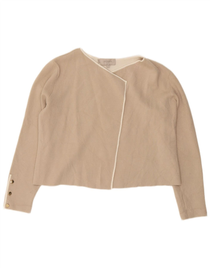 Женский открытый кардиган Hobbs UK 14, средний бежевый, вискоза