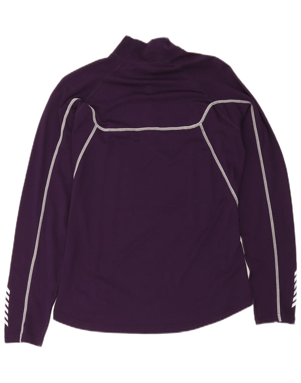 Женский пуловер с воротником на молнии Helly Hansen, спортивный костюм, Великобритания 18 XL, фиолетовый