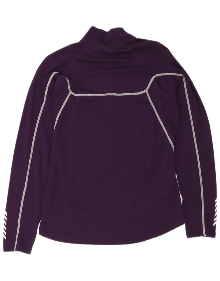 Женский пуловер с воротником на молнии Helly Hansen, спортивный костюм, Великобритания 18 XL, фиолетовый