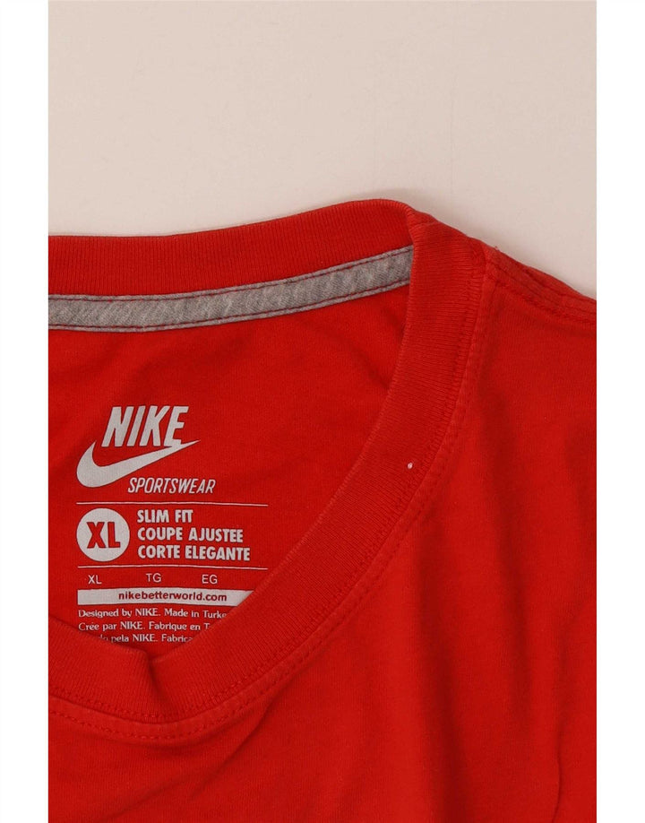 Мужская футболка с графическим рисунком Nike Slim Fit Top XL, красная