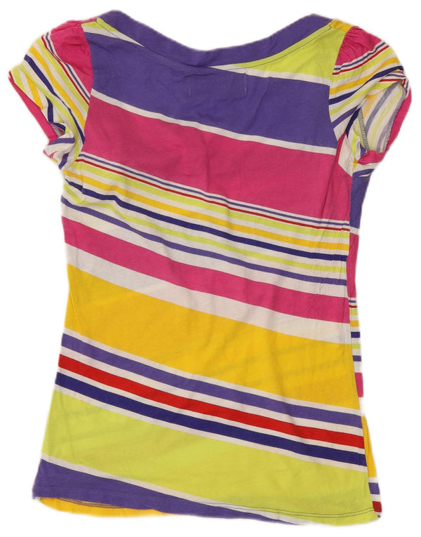 Женская футболка Zara Top UK 12 Medium в разноцветную полоску