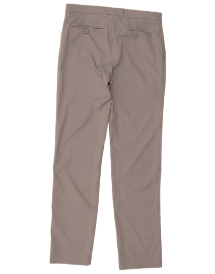 Мужские брюки-чинос Lacoste, размер 40, средний W32 L33, серый полиэстер